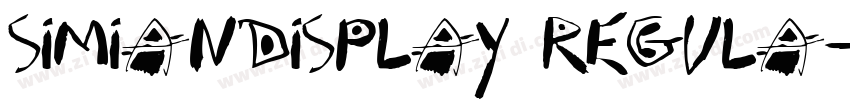 SimianDisplay Regula字体转换